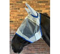 Ruggles Fly Mask for Heavy Horses - Shires Clydesdale Percheron etc | Available With Or Without Nose Guard | Excellent Protection from Flies and Insects (XX Full Without Nose)