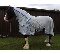 Ruggles Fly Rug And Neck Cover for Heavy Horses Shire Clydesdale | Lightweight Breathable UV Ray Blocking (7' 3")