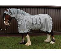 Ruggles Heavy Horse Combo Fly With Waterproof Top Line | Ideal Protection from Flies and Biting Insects in Warm, Showery Weather (Moon Mist, 6' 3")