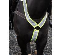 Ruggles Hi-Viz Breast Plate for Horses and Ponies | High Visibility Waterproof Reflective Adjustable Breastplate | Equestrian Safety Gear (Pony)