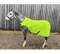 Ruggles Hi Viz Fleece Lined Walker Rug With Reflective Stitching - Ideal for Exercising on Walker, Lunge or Groundwork (Yellow, 6')