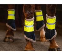 Ruggles Hi Viz Leg/Arm Band, High Visibility Leg Wraps for Horse and Pony (Set of 4) (Yellow, Large)