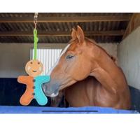 Ruggles Horse Stable Toy | Boredom buster for horse pony donkey (Gingerbread Man)