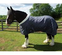 Ruggles Lightweight 100g Stable Rug for Heavy Horses - Shire Clydesdale Percheron etc | Perfect for Milder Weather or for Layering or Under Rug (6' 3", Grey)