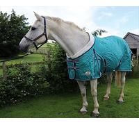 Ruggles Lightweight 50g Stable Rug for Heavy Horses - Clydesdale Shire Percheron | Fleece Collar| Smart Versatile Rug (7' 6", Teal)