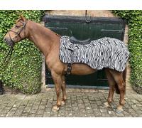 Ruggles Mesh Fly Exercise Sheet with Saddle Hole -Lightweight Breathable fly protection - Zebra Print (Zebra Print, Extra Large)