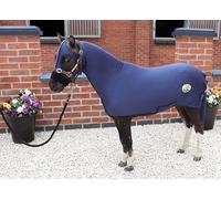 Ruggles Miniature Horse Lycra Body Suit With Detachable Tail Cover | Ideal for Shows and Keeping Horse Clean | Available with or without Ears (Navy, Medium - No Ears)