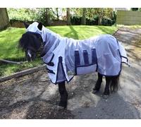 Ruggles Miniature Ultra Light Fly Rug Combo for Shetland Pony, Donkey, Section A and Miniature Horse | Tail Flap | Belly Band/Wrap | Excellent Protection from Flies and Bugs (4' 3")