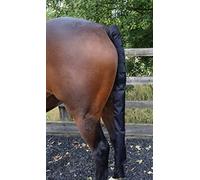 Ruggles Padded Tail Guard with Detachable Tail Sleeve/Bag | Ideal for Travel and Stable | Protecting Tail and keeping Clean and Tidy (Black, One Size)