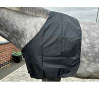 Ruggles Satin Anti Rub Bib for horses and ponies - Shoulder Guard (Black, Full)