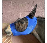 Ruggles Shetland Miniature Section A Pull On Fly Mask With Ears | Stretch Lycra | Horse & Pony Eye Protection | Standard Shetland & X-Mini Sizes (Royal Blue, X-Mini)
