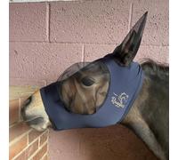 Ruggles Shetland Miniature Section A Pull On Fly Mask With Ears | Stretch Lycra | Horse & Pony Eye Protection | Standard Shetland & X-Mini Sizes (Navy, X-Mini)