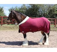 Ruggles Show Fleece Rug for Heavy Horse Types, Shires, Clydesdale, Suffolk Punch etc | Smart versatile Rug Ideal for Shows, Travel, Stable, after Exercise or Bathing (Burgundy, 6' 6")