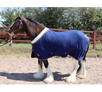 Ruggles Show Fleece Rug for Heavy Horse Types, Shires, Clydesdale, Suffolk Punch etc | Smart versatile Rug Ideal for Shows, Travel, Stable, after Exercise or Bathing (Navy, 6' 6")