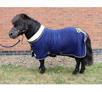 Ruggles Show Fleece Rug For Shetland Section A Donkey and Miniature Horse | Smart versatile Rug Ideal for Shows, Travel, Stable, after Exercise or Bathing (Navy, 4' 6")