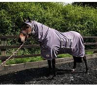 Ruggles UV Combo Fly Rug for Horse and Pony | Tail Flap | Belly Band/Wrap | Excellent Protection from Bugs, Flies and Biting Insect (Shark Grey, 6' 3")