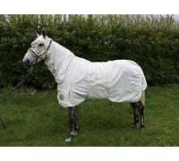 Ruggles UV Combo Fly Rug for Horse and Pony | Tail Flap | Belly Band/Wrap | Excellent Protection from Bugs, Flies and Biting Insect (Off White, 5' 9")