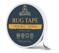 Rugistic Double Sided Heavy Duty Carpet Tape - Adhesive Double Sided Rug Tape for Multi Surfaces - Rug Gripper for Wooden & Laminated Floors - Strong