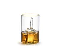 RUGLUSH Personalized Shot Glasses - 4oz Small 3D Middle Finger Glass for Tequila Shots - 1-Pcs Mini Shot Glasses with Food-Grade Non-BPA Glass - Ideal as Birthday Shot Glasses, Parties Patent-Pending
