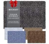 RugMast Premium Microfiber Indoor Door Mat - 32"x48" Washable Entry Mat, Non-Slip, Waterproof Backing, Super Absorbent, Low Profile Entryway Doormat for Indoor Entrance