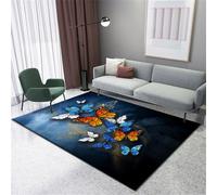 RUGMRZ Area Rug 200X200Cm Rugs For Living Room Sale 19 Blue Home Bedroom Butterfly Simplicity Bedside Girls Atea