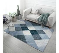 RUGMRZ boys rugs for bedroom 180x250cm blue, very large rugs Modern geometry for teenage bedroom hallways