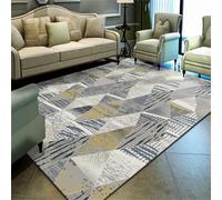 RUGMRZ Carpet Bedroom 180x250cm grey, very large rugs Modern geometry for hallways and halls