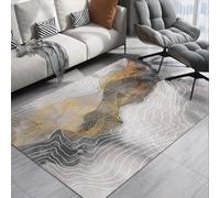 RUGMRZ Carpet Clean Abstract Geometry Washable Non Slip Fashionable Bedroom Living Room Mats For Grey Home Rug The Modern House 120X160CM