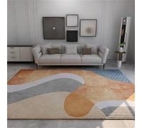 RUGMRZ Carpets And Rugs carpet for living room 140x200CM outdoor rug Blue. Orange modern minimalist carpet. Bedroom classroom
