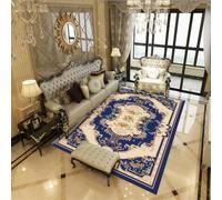 RUGMRZ Cat Carpets Washable Runners Rug Hallway Stair Carpet Vintage Style Geometric Rules Living Room Sofa Large blue 80x160CM