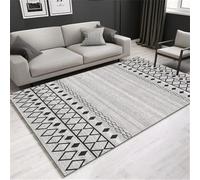 RUGMRZ Cheap Carpet Living Room Rugs boys bedroom 120x160CM mats and gray. Black modern geometric carpet. extra large floor cushions kids rug
