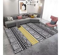 RUGMRZ Cheap Rug Extra Large Rugs Carpet For Stairs Clearance Carpets Modern Minimalist Geometric Abstract Anti Slip Washable Decoration black200x300CM