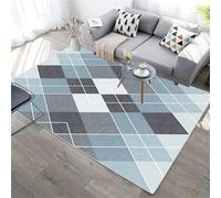 RUGMRZ childrens rug 180x250cm Blue grey, very large rugs Modern geometry for dining room bedroom