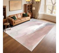 RUGMRZ Easy clean Short Pile Rug 160x200cm pink, Abstract and minimalist design for living rooms and study rooms