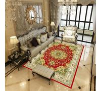 RUGMRZ Extra Large Carpet For Living Room Bedroom Mats And Rugs Soft Carpets 50x80CM Rug Runner red Vintage Style Geometric Rules Sofa