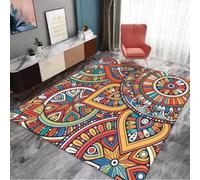 RUGMRZ Front Door Rugs Kids Bedroom Carpet Runner For Hallway Non Slip Runners Modern Minimalist Geometric Abstract Anti Washable Decoration Outdoor Garden multicolored80x120CM