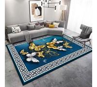 RUGMRZ Hall Rug And Runners Long Non Slip Large Rugs Desk Chair Mat For Carpet Kids Carpets Modern Minimalist Geometric Abstract Anti Washable Decoration Fluffy Bedrooms blue160x230CM