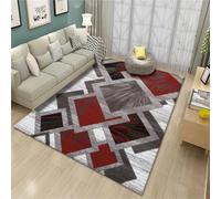 RUGMRZ Large Carpets For Living Room Small Rugs Outdoor Patio 200x250CM Out Door Rug Red. Gray and brown durable carpet. centre bedroom