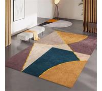 RUGMRZ Large Living Room Rugs Rug For Living Room mats and rugs for living room 300x400CM big rugs for living room blue Golden yellow modern geometric shape easy care carpet carpets and rugs