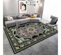RUGMRZ Large Rug For Under Dining Table Abstract Geometry Washable Non Slip Fashionable Bedroom Living Room Kitchen Green Soft Touch The Modern House 120X160CM