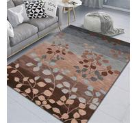 RUGMRZ Large Rugs For Living Room Childrens center 250x300CM Small Blue. Coffee-colored plant print carpet. carpet