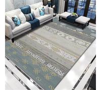 RUGMRZ Long Rug Girls Room floor 80x120CM short pile Blue. Gray carpet that is easy to clean and wear-resistant. boys Rugs Carpets