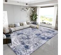RUGMRZ Machine Washable Non Slip Rugs 50x80cm,Blue Door Mat,Abstract Art for Internal,Front Door,Living Room
