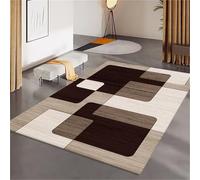 RUGMRZ Non Slip Rugs For Living Room brown 180x250cm, Low Pile Large rug Modern geometry is suitable for living rooms and bedrooms
