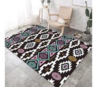 RUGMRZ Rug Bedroom Fluffy Rugs Living Room Large Carpet Extra Long Runner Carpets For Hallway Modern Minimalist Geometric Abstract Anti Slip Washable Decoration Gaming multicolored100x160CM