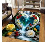 RUGMRZ Rugs Large Anti Slip Stain Resistant Washable Door Mat Table Decorative Color Boy Bedroom Accessories Green Big For Living Room Carpet To Flooring Trim 140X200CM