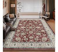 RUGMRZ Soft Bedside Rugs 120x180cm,Red,Retro Print for Under Table,Desk,Boys Bedroom