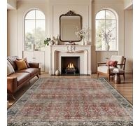 RUGMRZ Soft Carpets for Bedrooms 60x90cm,Red Inside Door Mats,Retro Style for Under Table,Internal,Bedroom