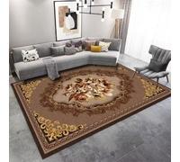 RUGMRZ Under Rug Anti Slip Mat Kitchen Rugs Non Washable Large Christmas Carpet Sale Clearance Thick Carpets Modern Minimalist Geometric Abstract Decoration Hallway Accessories brown140x200CM