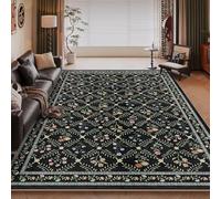 RUGMRZ Under Rugs Anti Slip Mat For Living Room Animal Print Carpet Christmas Carpets 200x300CM Area 42 Black Fully Covered Sofa Washable Bottom